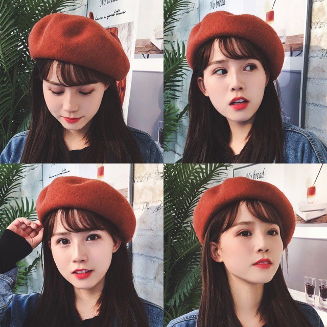 Mũ nồi BERET-Mũ da thời trang nữ phong cách Hàn Quốc HÀNG CAO CẤP