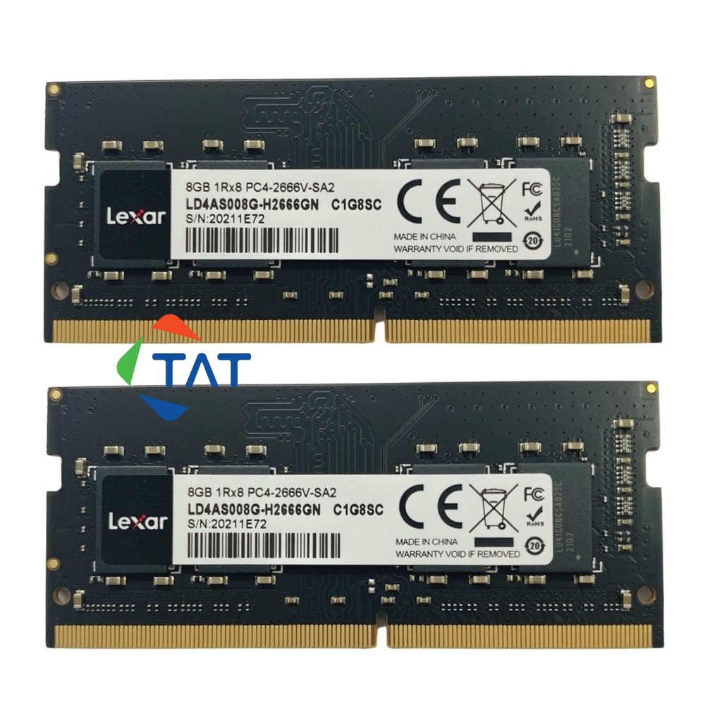 Ram Lexar 8GB DDR4 2666MHz Laptop Macbook - Mới Bảo hành 36 tháng 1 đổi 1