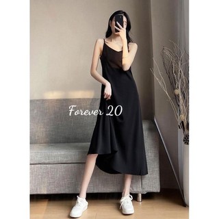Váy maxy đũi 2 dây cổ tim dáng dài 1m15 chất đũi xước