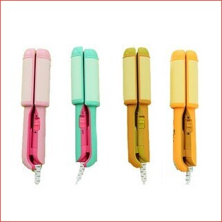 Máy uốn duỗi tóc mini cầm tay Kemier Summer Fruit 2in1 duỗi cúp và uốn xoăn, kẹp làm tóc tạo kiểu tóc đa năng tại nhà