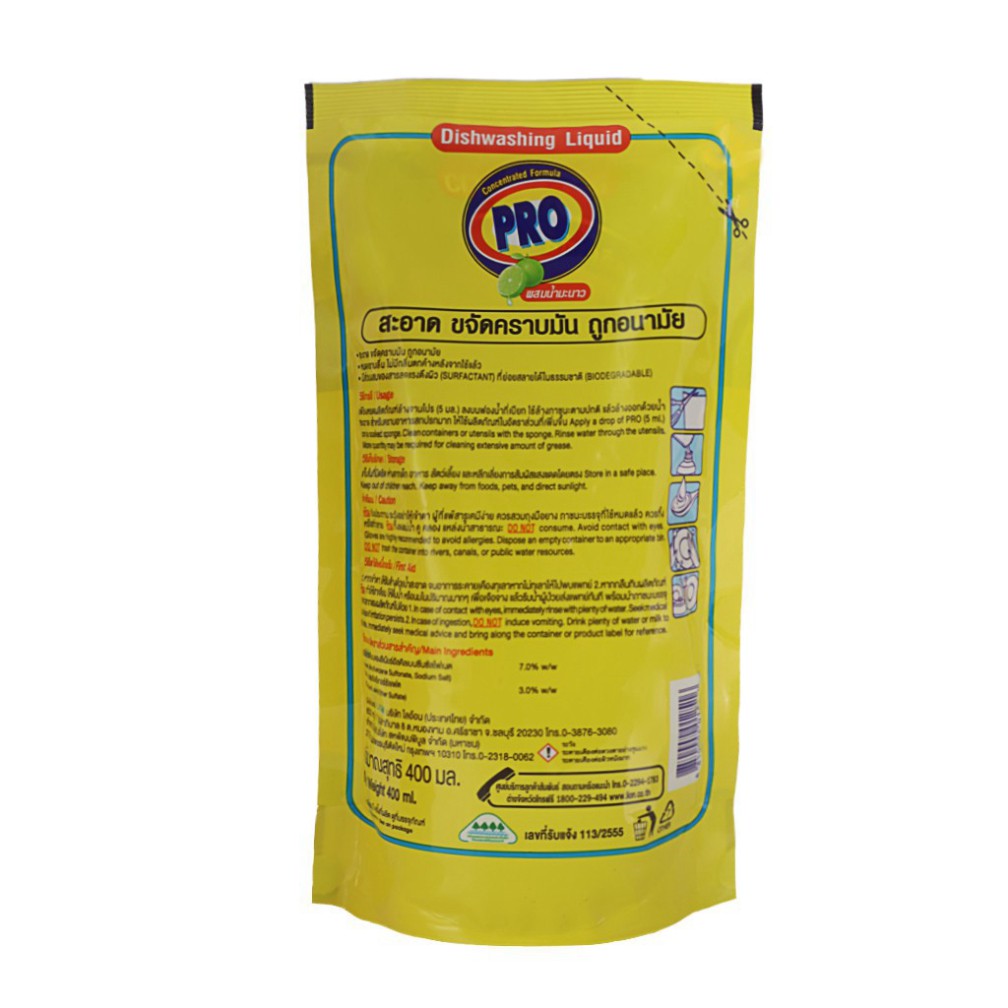 TA4 BDFD COMBO 2 Bịch Nước Rửa Chén Thái Lan Pro 400ml 41 TA4