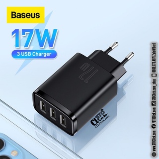 Củ sạc 3 cổng usb baseus compact 17w mini chính hãng
