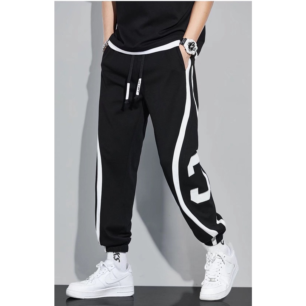 Quần Jogger Dài Dáng Rộng Phong Cách Thời Trang Hàn Quốc Cho Nam Giới Có Size Lớn