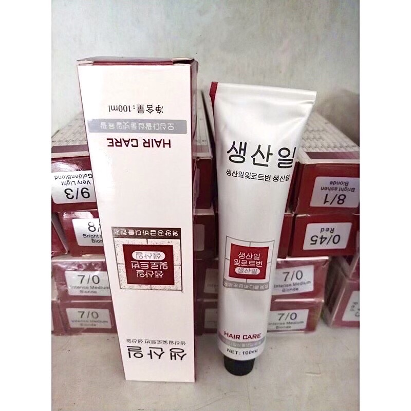 Thuốc nhuộm tóc màu Cam Đào  - Lên Từ Nền Nâu Sáng Level 6-7