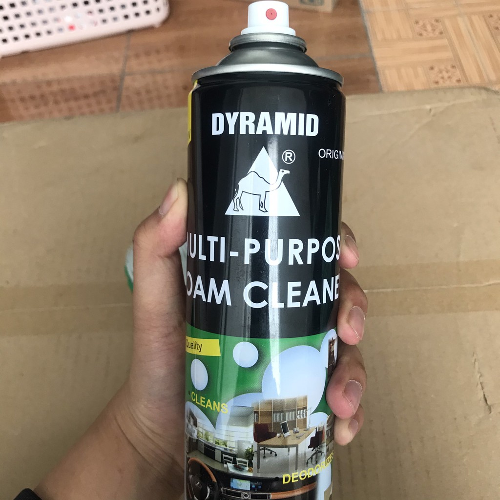 Xịt tẩy, xịt bọt tẩy, vệ sinh nội thất ô tô FOAM CLEANER bọt con hổ hàng chuẩn chính hãng Thái Lan