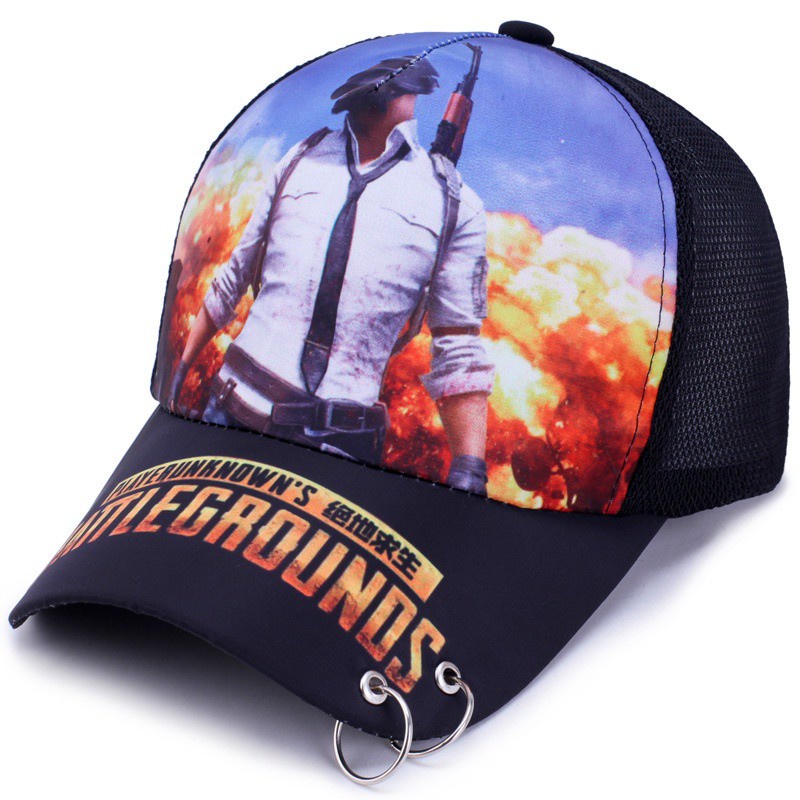 Mũ Lưỡi Trai Vải Lưới Họa Tiết Pubg Game