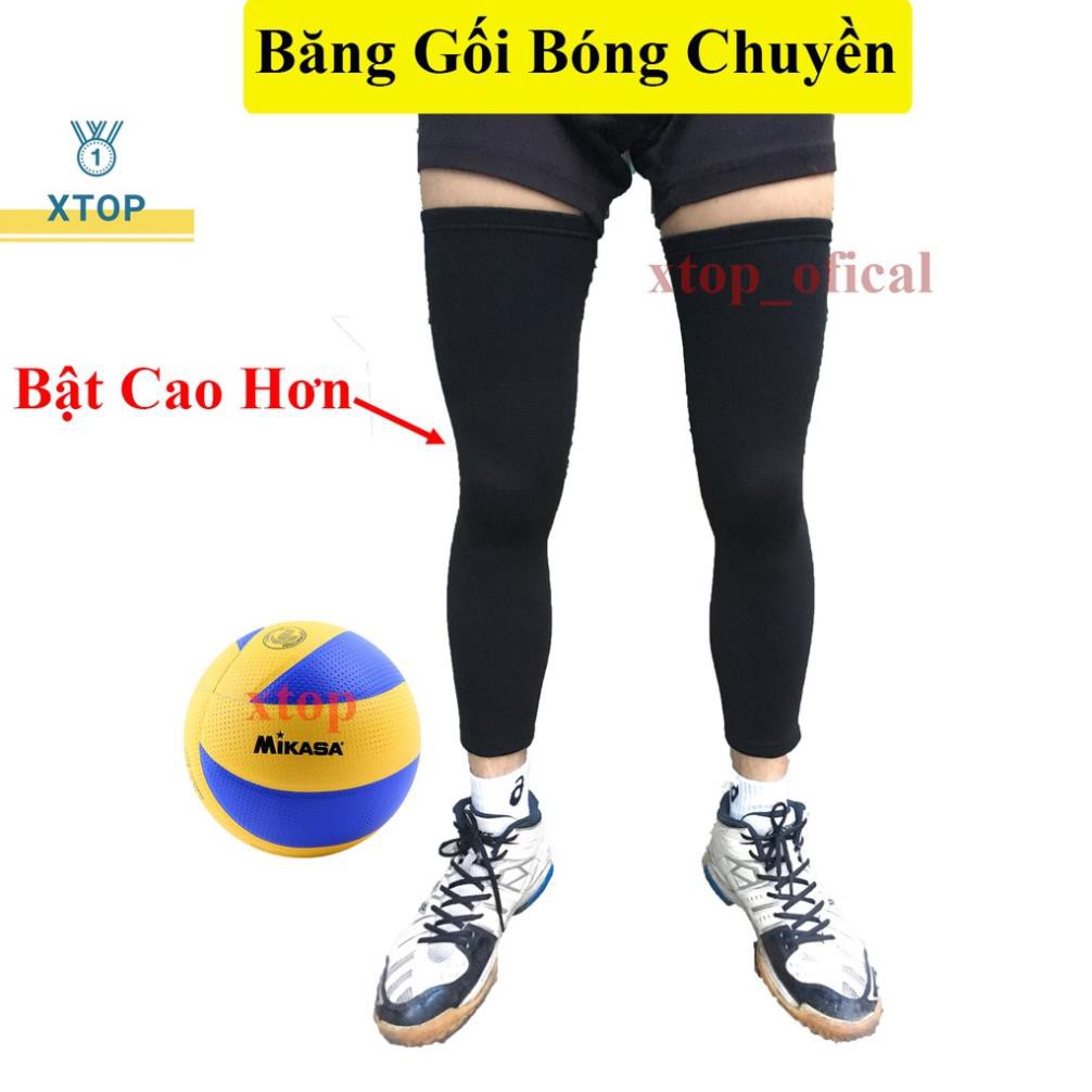 Bó gối bóng chuyền,bóng rổ loại 1, bó gối dài chơi thể thao chính hãng A7811 *