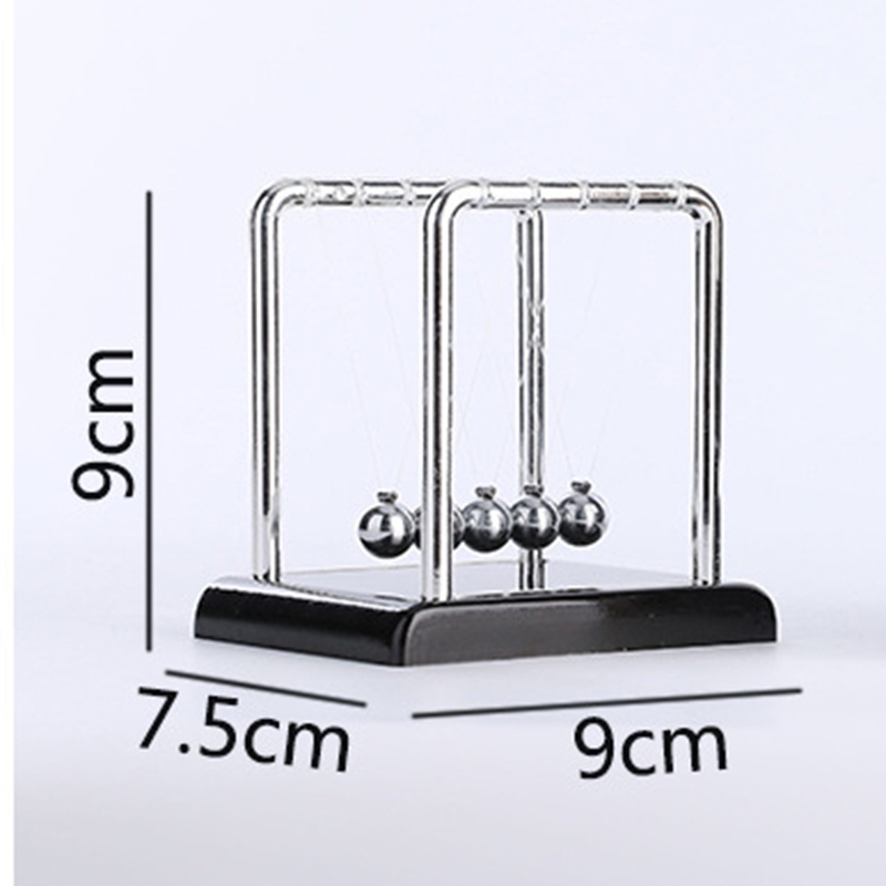 Newton quả lắc mini bức tượng nhỏ thu nhỏ quả cầu newton Quả bóng cân bằng thép Trang trí nội thất Vật lý trẻ em Khoa học giáo dục đồ trang trí