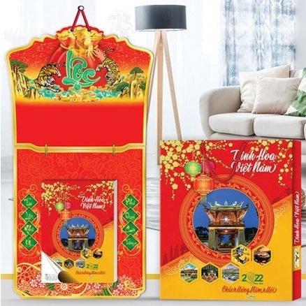 Lịch Bloc 2022 Đại Đặc Biệt - Tinh Hoa Việt Nam - Lịch Tết 2022 - Tủ Sách QQ