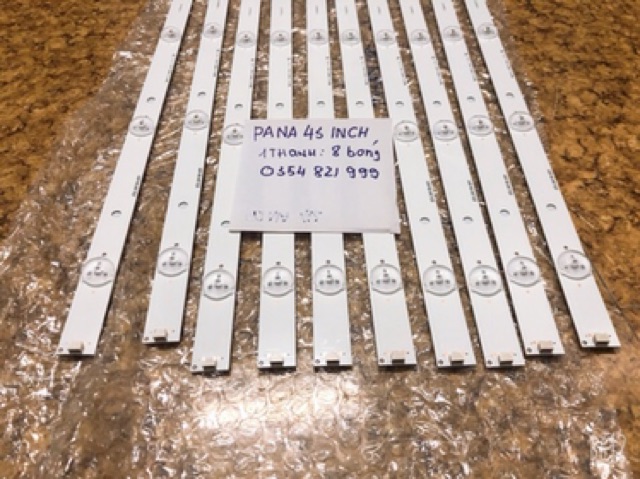 Thanh led tivi panasonic 43 inch giá bán 1 thanh 8 bóng