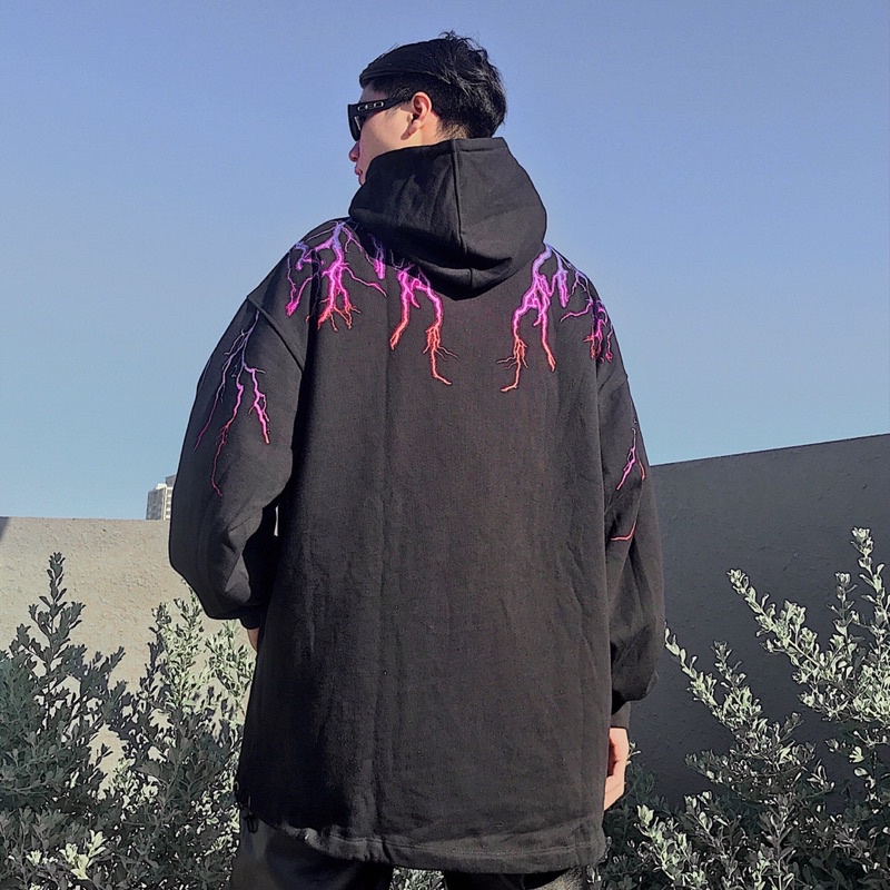 ÁO KHOÁC HOODIE UNISEX EVIL PHẢN QUANG
