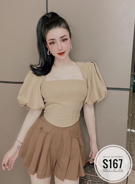 Sét áo kiểu hot + quần váy bigsize 55kg-90kh