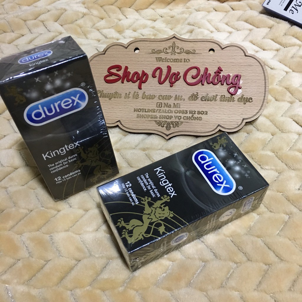 [CHÍNH HÃNG]Bao Cao Su Durex Kingtex 12 cái