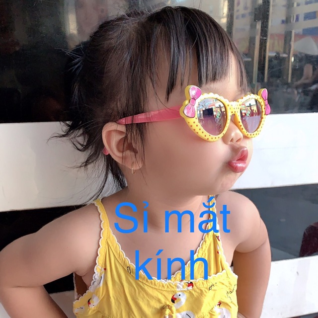 Kính Mát Nơ Xinh Nhiều Màu Dễ Thương Cho Bé Kính Trẻ Em Màu Hồng Hoạt Hình Đáng Yêu
