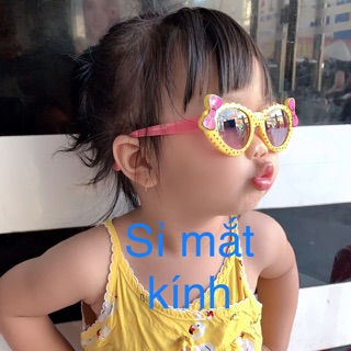 [SALE] Kính Mát Nơ Xinh Nhiều Màu Dễ Thương Cho Bé Kính Trẻ Em Màu Hồng Hoạt Hình Đáng Yêu