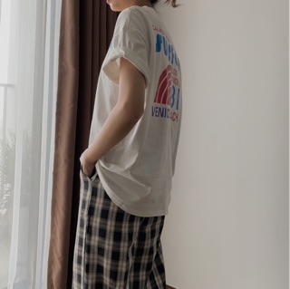 Áo phông Audrey Suff Freesize (trắng/đen)
