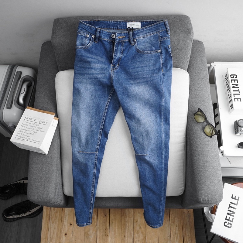 [⚡️Tặng quà⚡️] Quần jean nam nhấn gối jean đẹp co giãn ôm dáng | BigBuy360 - bigbuy360.vn
