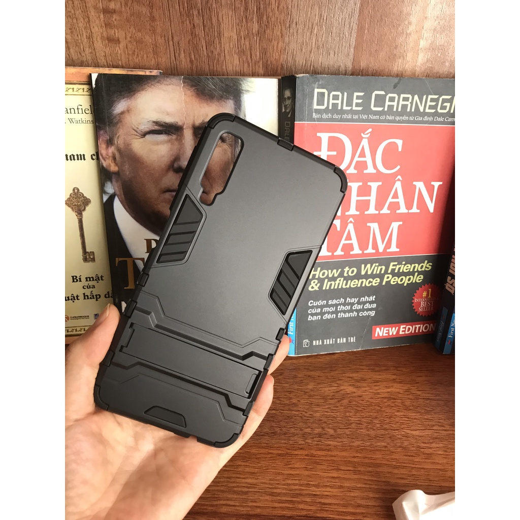 Ốp lưng samsung A70 A7 2018 M10 A8 Star J8 iron man - chống sốc - chống va đập - giá đỡ xem phim nghe nhạc