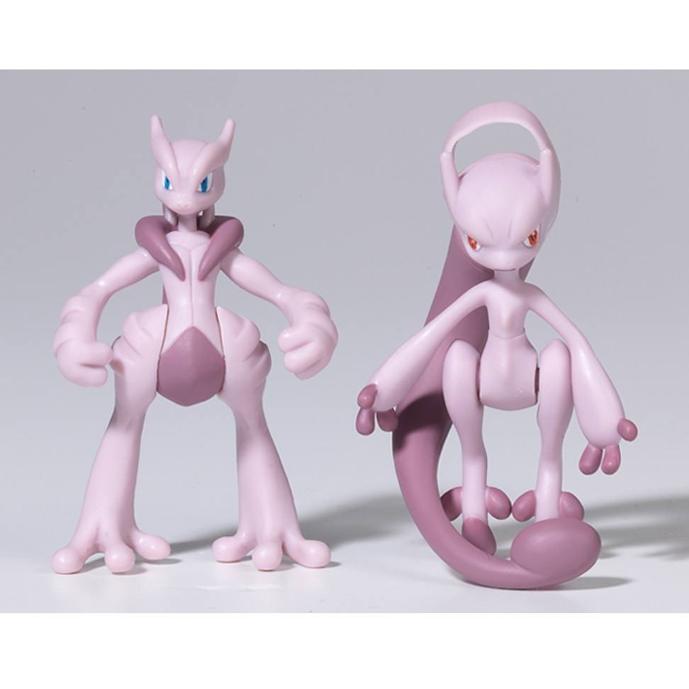 [Hiếm] Mô Hình Pokemon Mega Mewtwo X &amp; Mega Mewtwo Y huyền thoại của Takara TOMY - Super Size - Shop PokeCorner