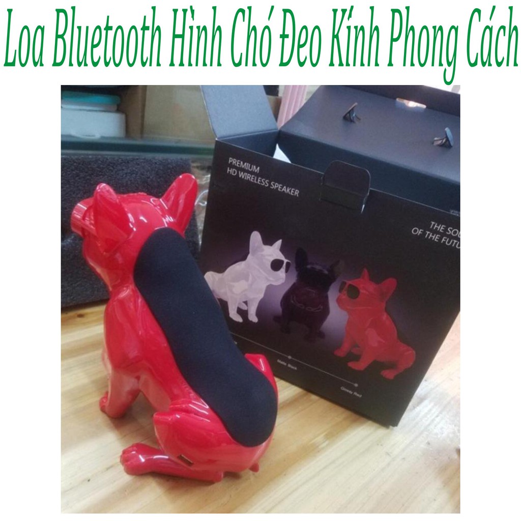 Loa Bluetooth Hình Con Chó Đeo Kính Phong Cách - Hàng Chất Lượng Âm Thanh Tuyệt Đỉnh