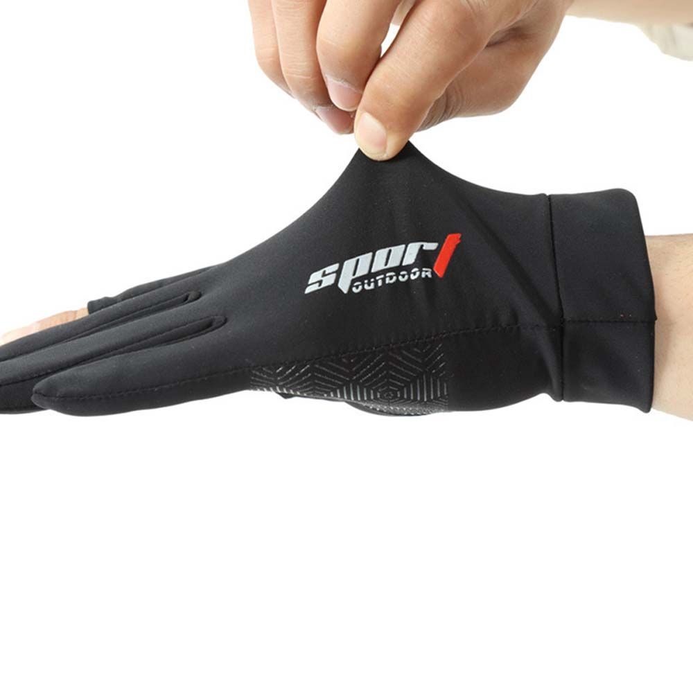 Găng tay lái xe mô tô chống nắng/ tia UV vải lụa lạnh mỏng thoáng khí bảo vệ màn hình cảm ứng nhiều màu