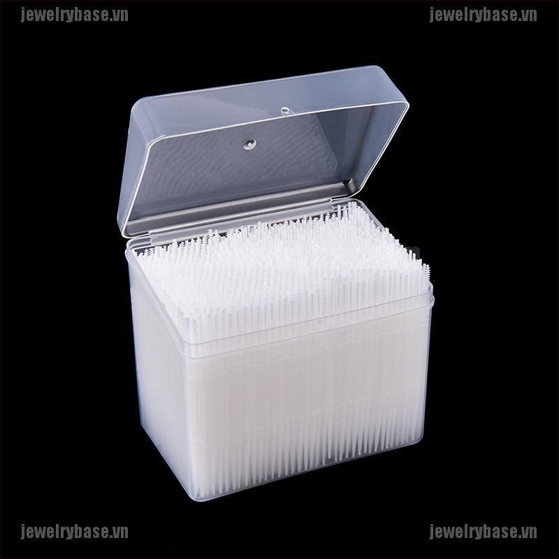 [Base] 1100Pcs Plastic Dental Picks Oral Hygiene 2 Way Interdental Brush Tooth Pick [VN]