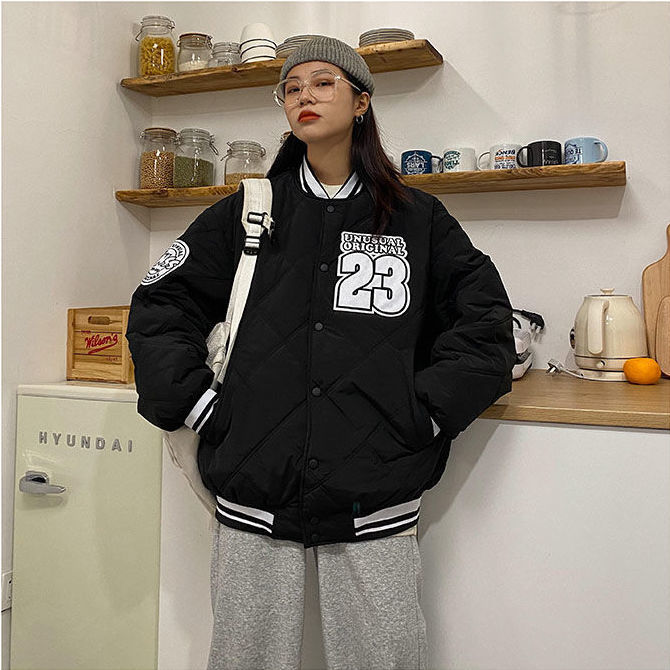 Áo Khoác Bóng Chày In Chữ Thời Trang Nữ Tính | BigBuy360 - bigbuy360.vn