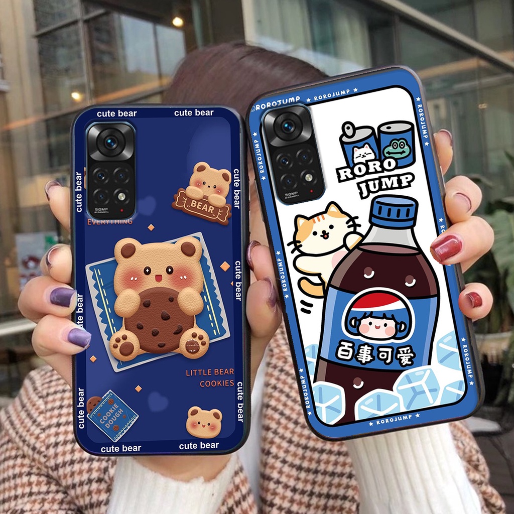 Ốp lưng Xiaomi REDMI NOTE 11/11S / NOTE 11 4G 5G / NOTE 11 PRO 4G 5G in hình 3D GẤU cute be@r, soda, happy day cực hot