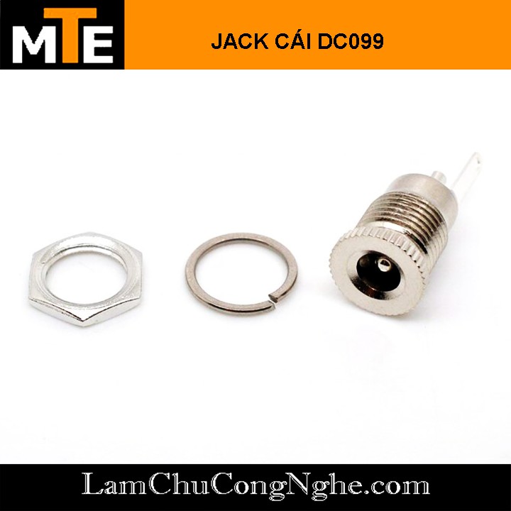 Jack nguồn DC 5.5×2.1 Cái Jack DC cái tròn DC-099