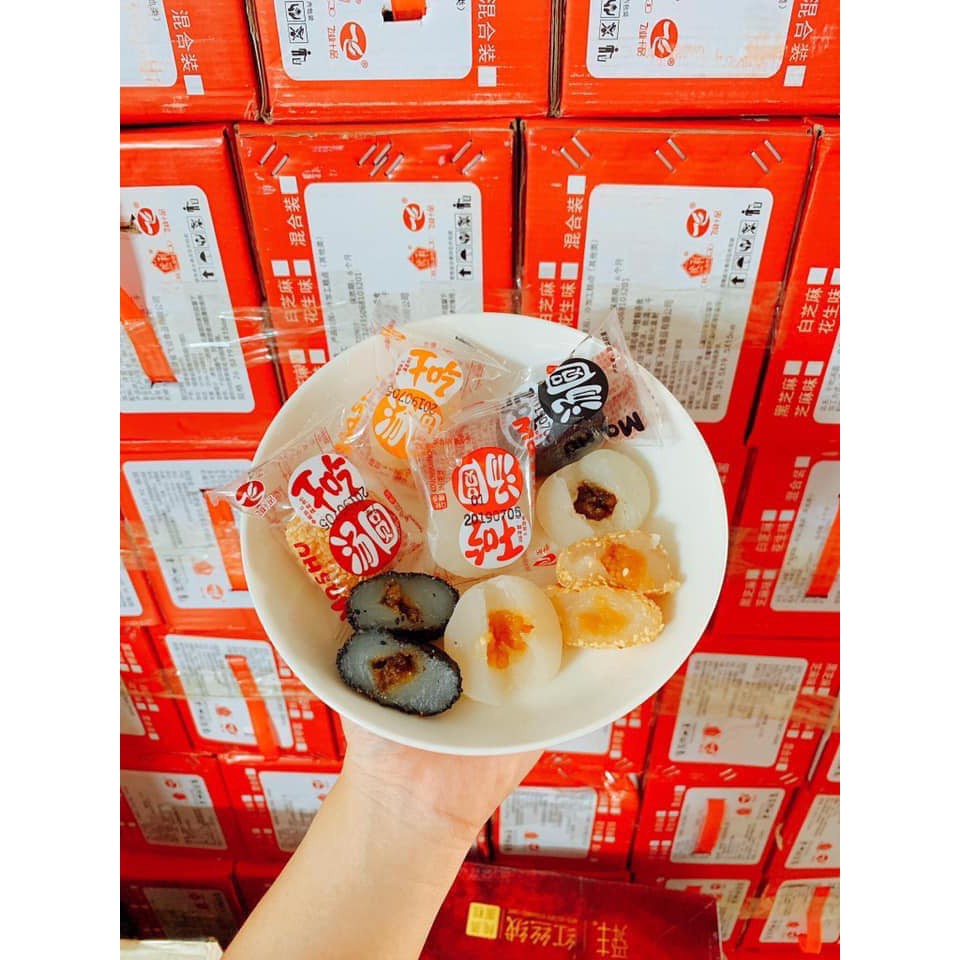 Hộp 2kg bánh mochi mix 3-4 vị chuẩn hãng Mashu được tầm 55-58 bánh