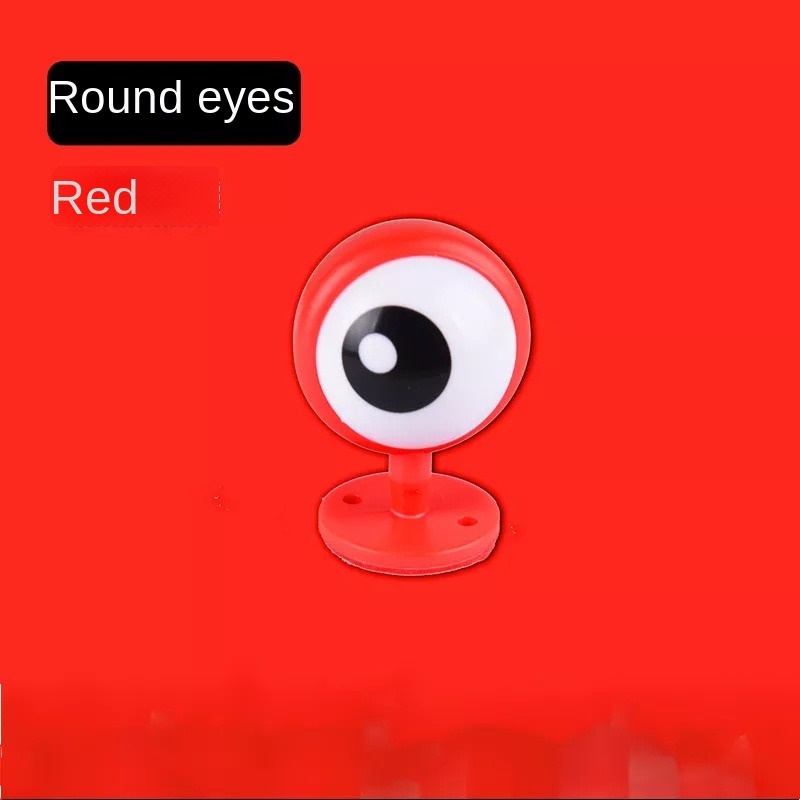 Bộ 2 Miếng Dán Trang Trí Xe Đạp / Mô Tô Hình Đôi Mắt Hoạt Hình Dễ Thương