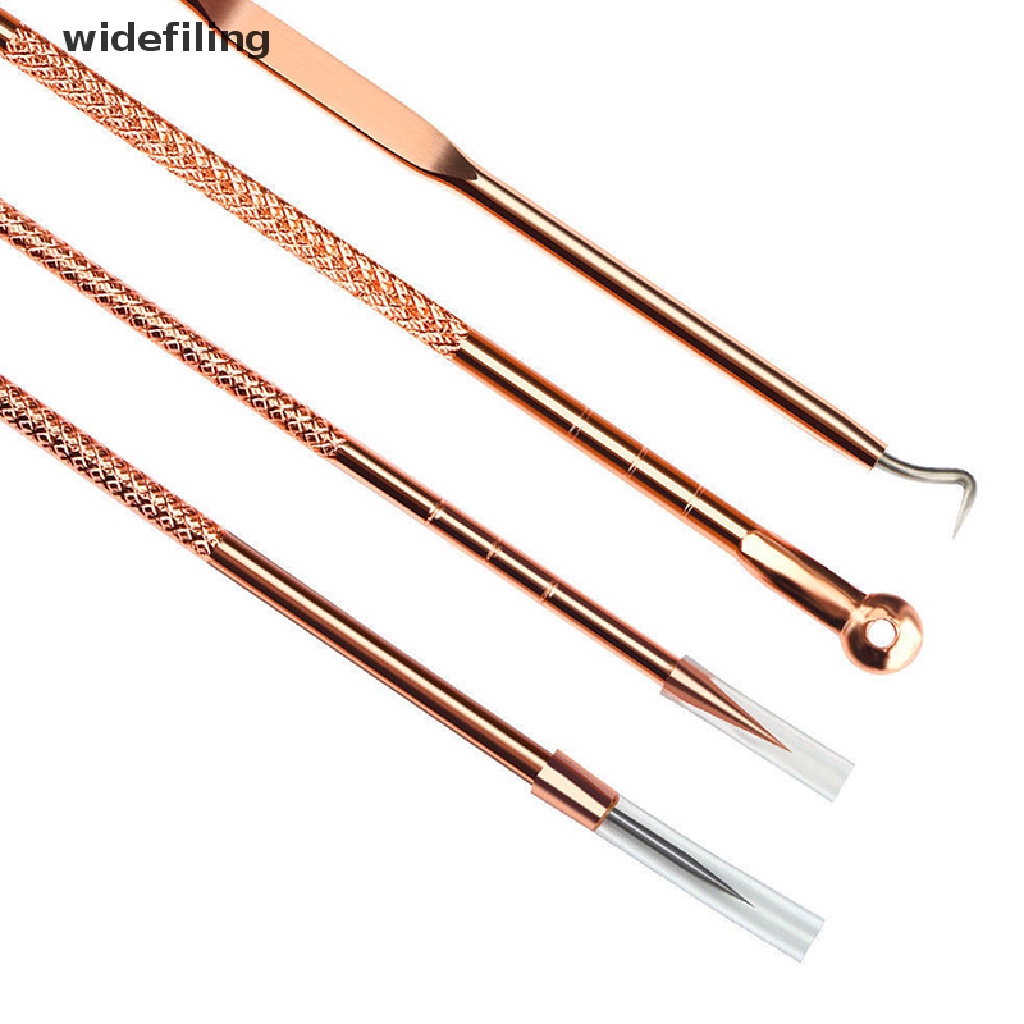 Bộ 4 Dụng Cụ Nặn Mụn Đầu Đen Bằng Thép Không Gỉ Tiện Dụng