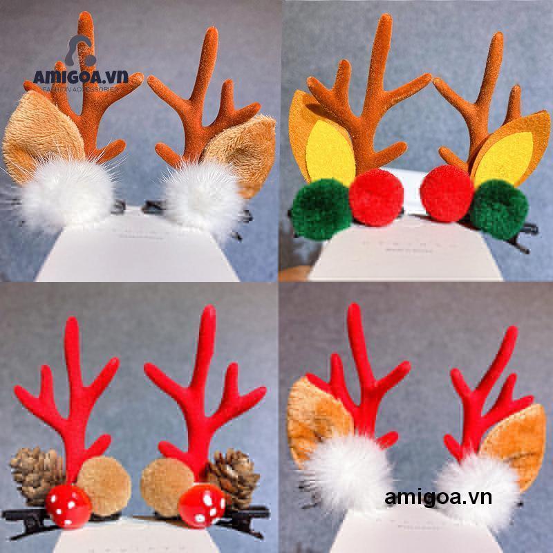 ✨✨Kẹp tóc sừng tuần lộc giáng sinh mới