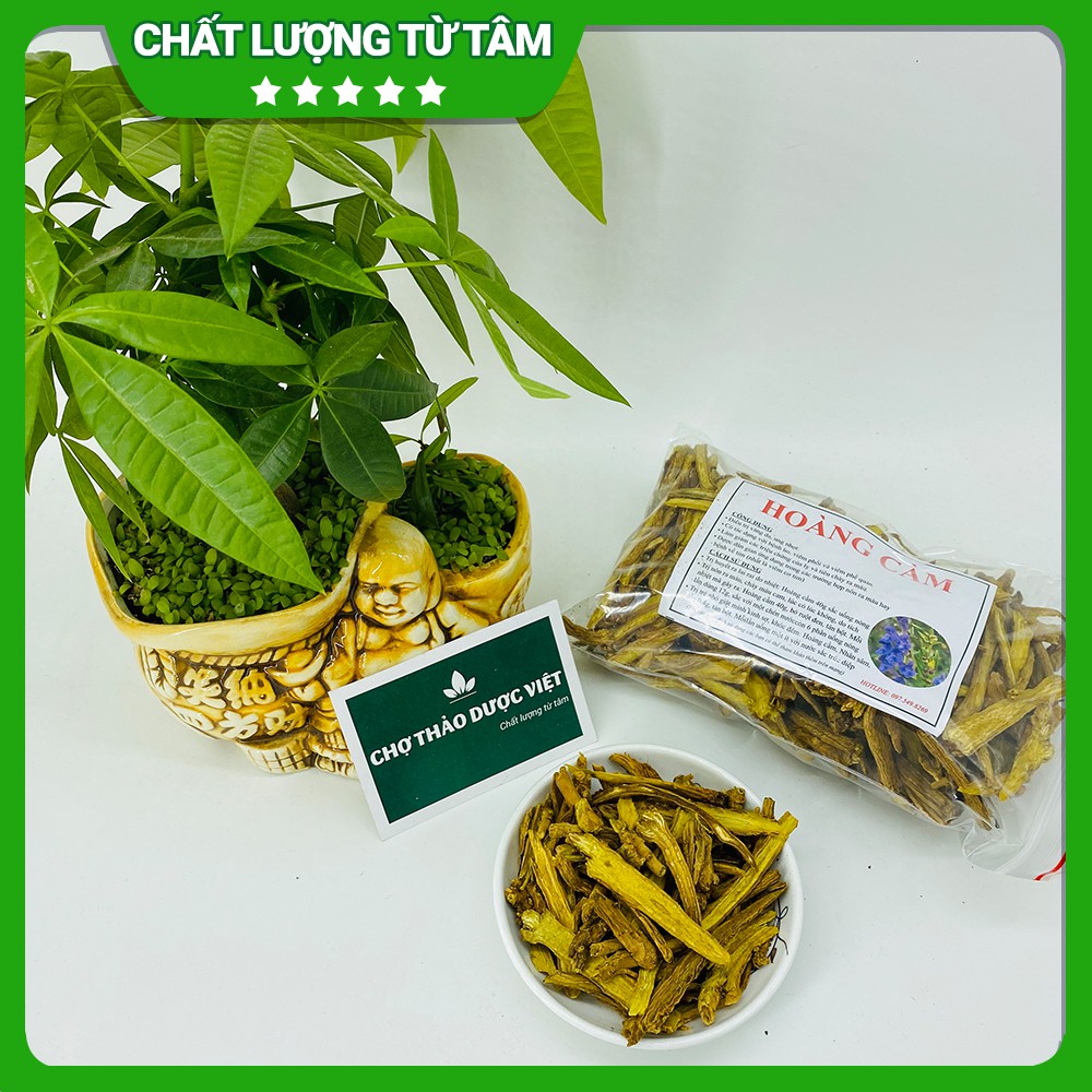 Hoàng cầm khô, thơm vàng 500g - Chợ Thảo Dược Việt
