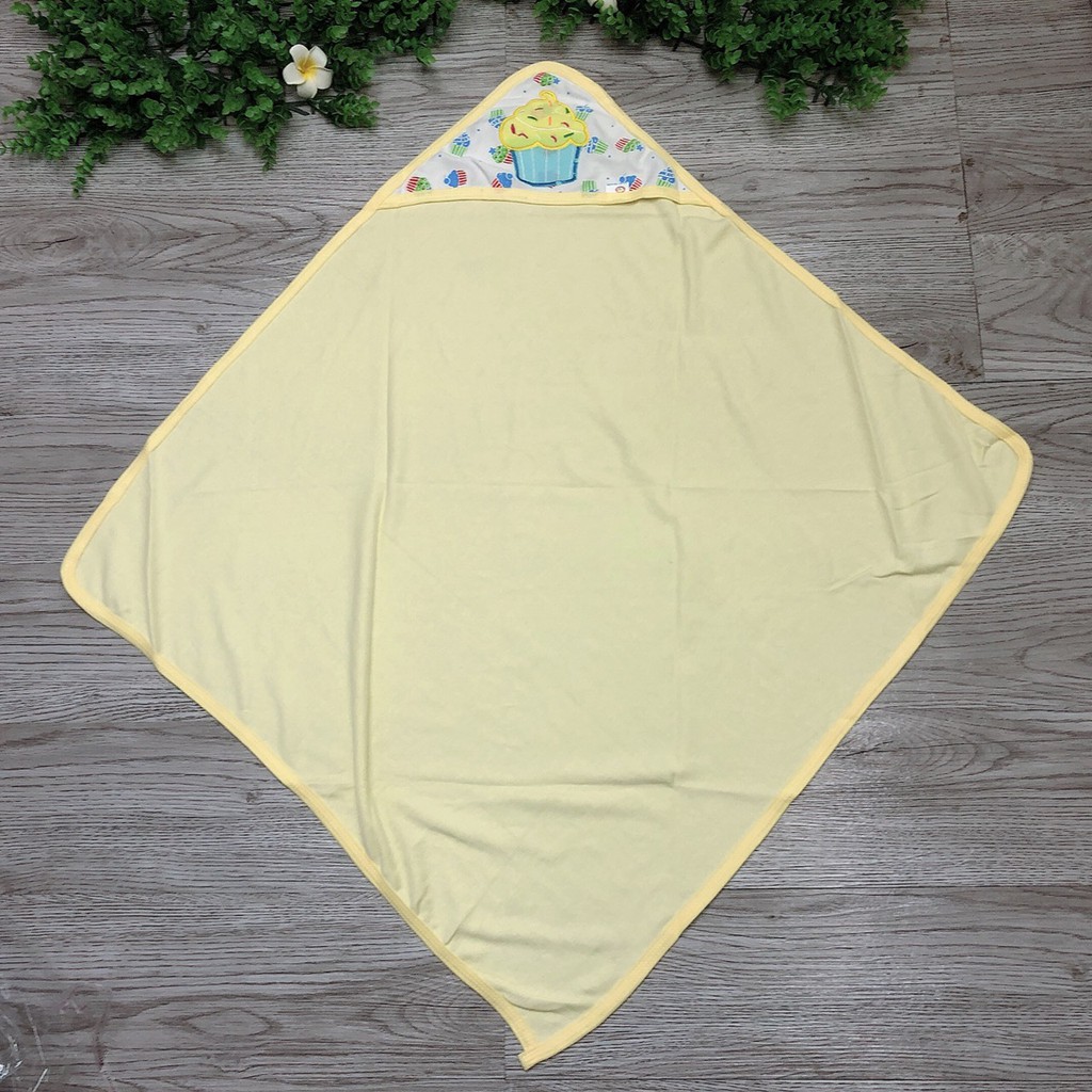 Chăn Ủ Mùa Hè Có Mũ 100% Cotton Cho Bé Sơ Sinh