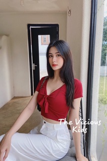 Áo Crop Cột Nơ