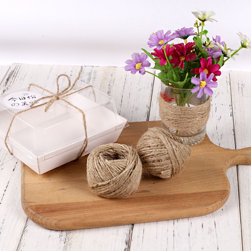Cuộn dây thừng màu 25m,treo trang trí, làm đồ handmade, quấn chai lọ, nút gỗ bông hoa