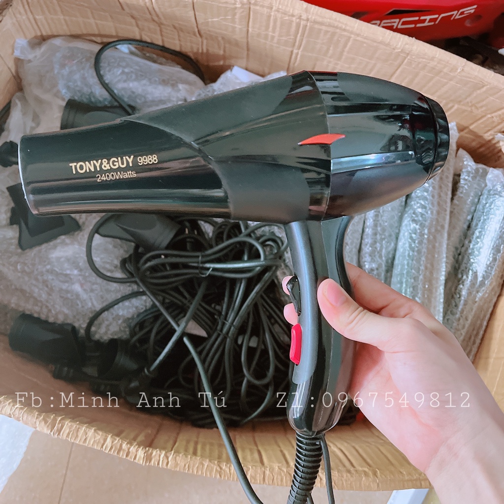 Máy sấy tóc TONY &amp; GUP 9988 Nóng Lạnh 2 Chiều Công Suất Lớn 2400W Có Đèn Xanh [CHÍNH HÃNG]