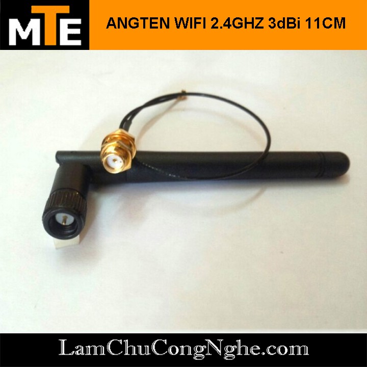 Bộ dây anten Wifi 2.4GHz 3dBi kèm dây chuyển đổi SMA IPEX 11CM - ANT2.4G+IPEX | BigBuy360 - bigbuy360.vn