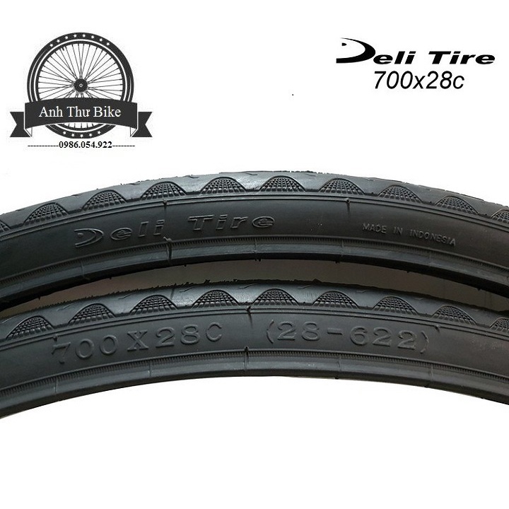 Cặp 2 cái vỏ lốp xe đạp thể thao Deli Tire S601 700x28c - 2 chiếc