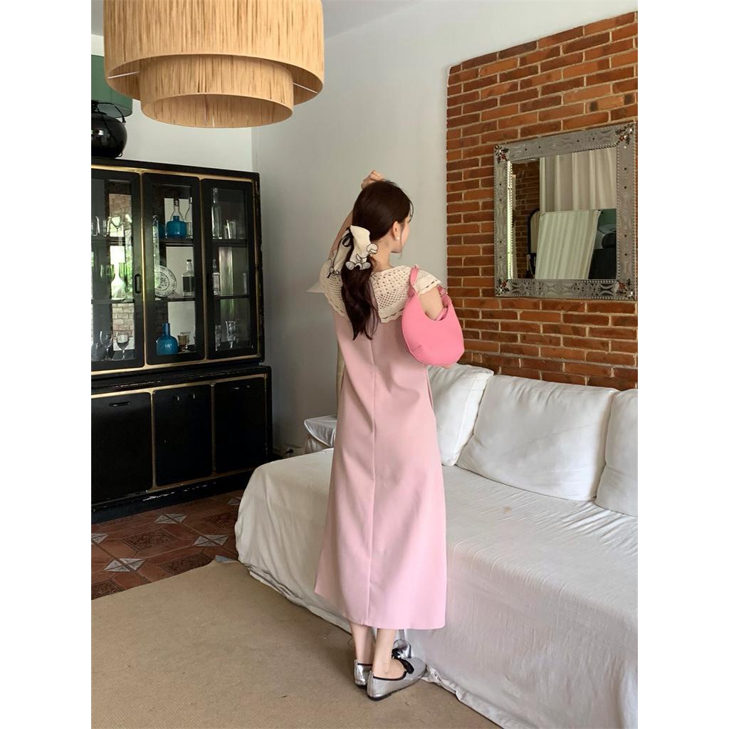 Đầm Đen Cổ Ren Ôm Dáng Phối Màu Tương Phản 66840