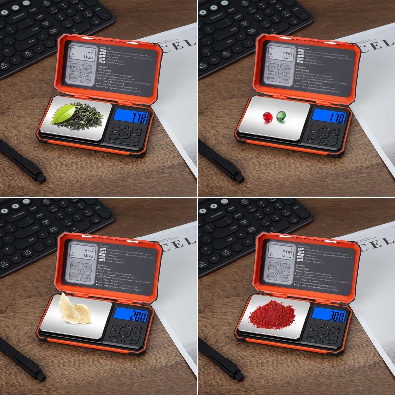 Cân Kỹ Thuật Số 6 Loại 0.1 / 0.01g Với 7 Loại g / ct / oz / ozt / Dl / Gl / Gnare Có Màn Hình LCD Tiện Dụng