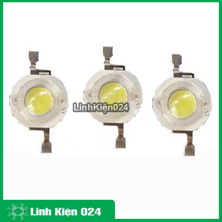 Bộ 3 Led Công Suất Siêu Sáng 3W Vàng Ấm ( Tặng 3 Đế Tản Nhiệt )
