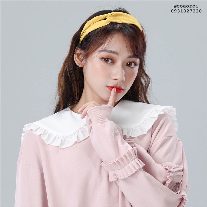 Cổ áo giả tháo rời phối ren thời trang - Mã AO72
