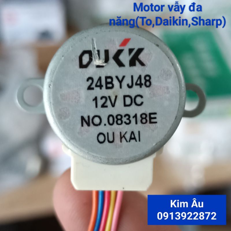 Motor chậm đảo gió điều hoà đa năng - Mô tơ cánh vẫy quạt máy lạnh