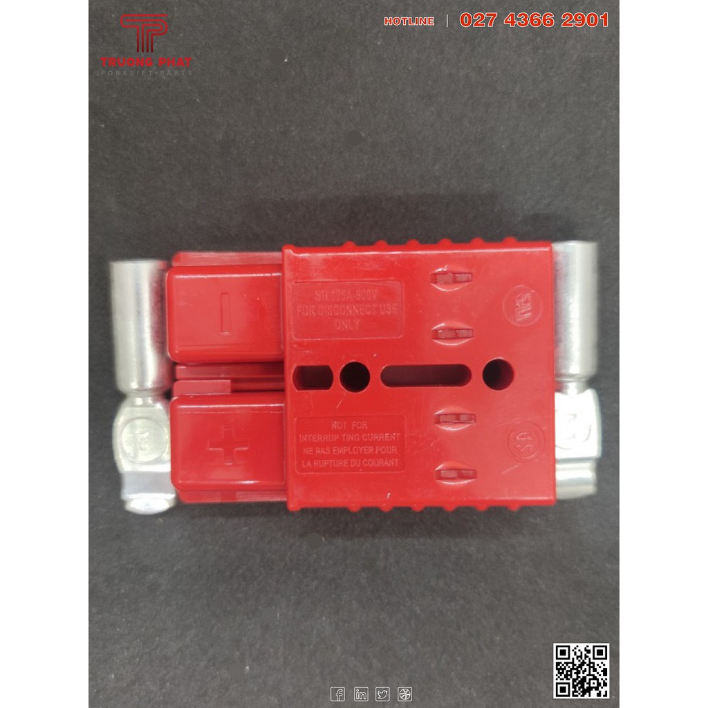 PHỤ TÙNG XE NÂNG - GIẮC CẮM BÌNH ẮC QUY 175A-600V ANDERSON - 175A-600V BATTERY SIGHTSEEING FORKLIFT POWER CONNECTOR