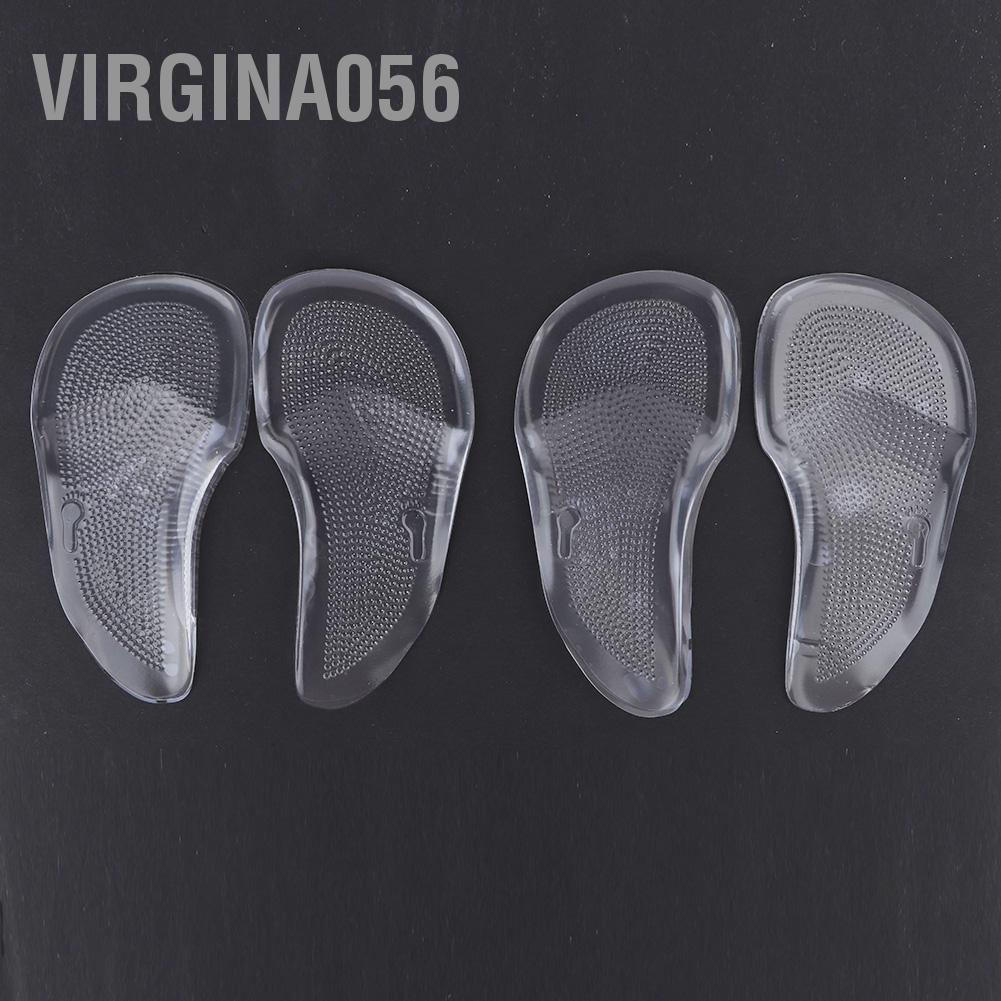 Virgina056 2 Pairs Orthopedic Arch Support Insoles Correct Flat Feet Relieve Pain Pressure