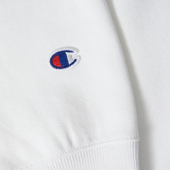 Áo sweater nỉ Champion Reverse Weave Crew Neck Sweatshirt 212576 màu trắng
