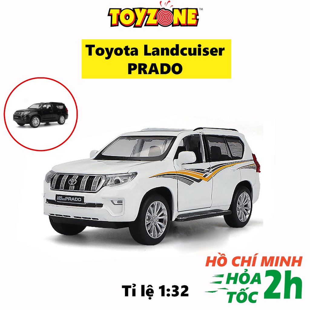 Xe mô hình ô tô Toyota Landcuiser PRADO bằng sắt Tỉ lệ 1:32