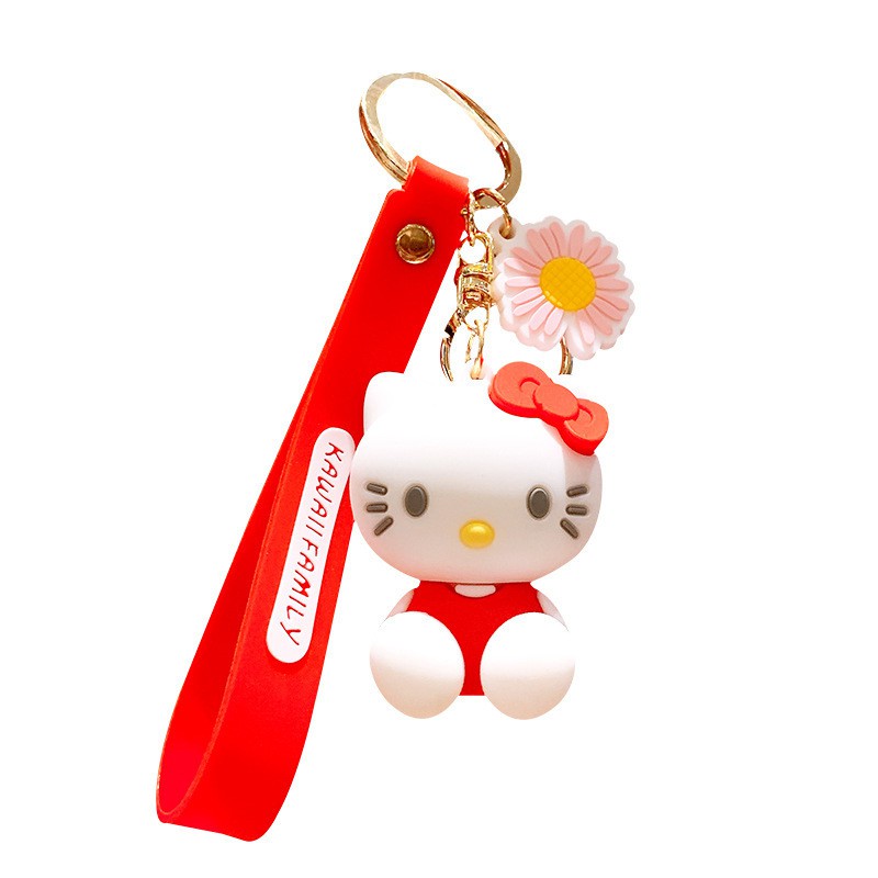 [Mã LIFEBOOK2 giảm 10% đơn 0Đ] Móc Chìa Khóa Cặp Đôi Hello Kitty Xinh Xắn,Chất Liệu PVC Cao Cấp